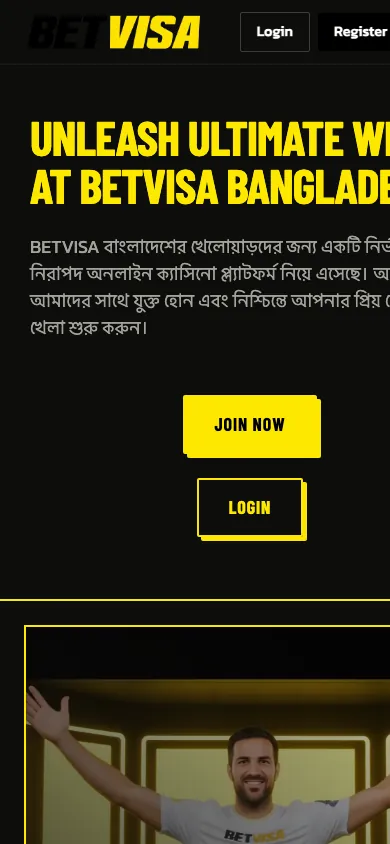 BETVISA mobile homepage