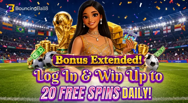 BouncingBall8 Bonus Extended! Log In & Win Up to 20 Free Spins Daily!