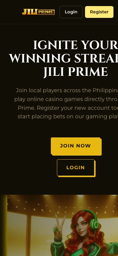 Jili Prime mobile homepage