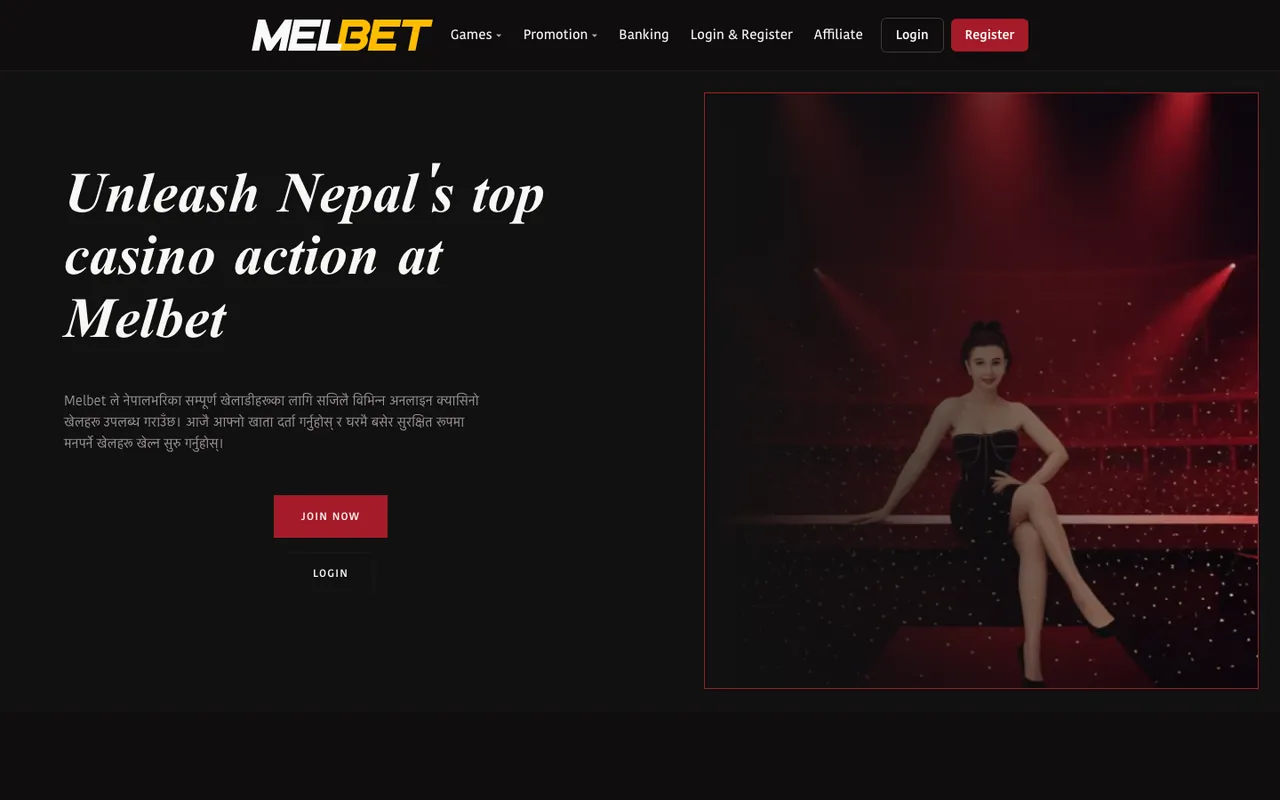 Melbet Nepal homepage