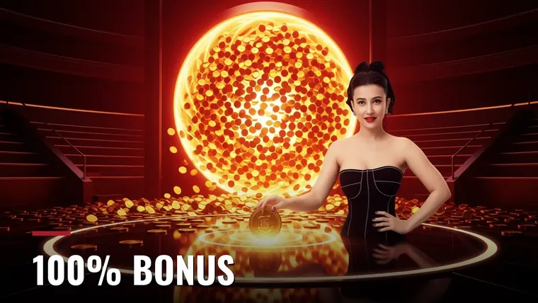 100% bonus on your first deposit