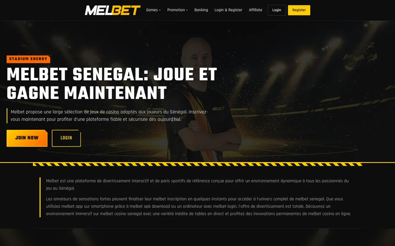 Melbet Senegal homepage
