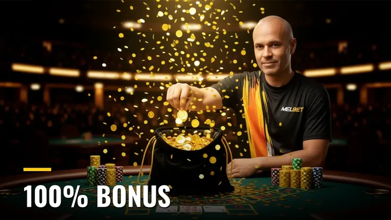 100% bonus on your first deposit