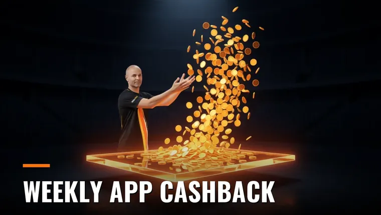 Weekly App Cashback: 10% every week