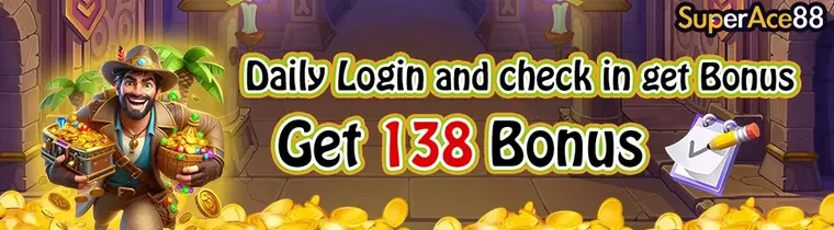 Superace88 Daily Login and check in get Bonus