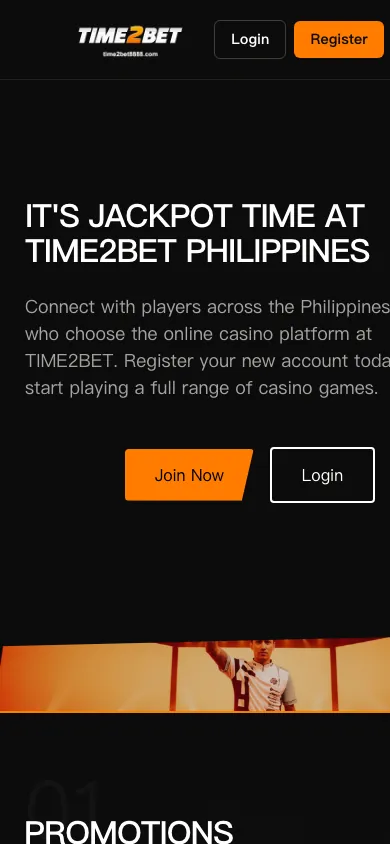 TIME2BET mobile homepage